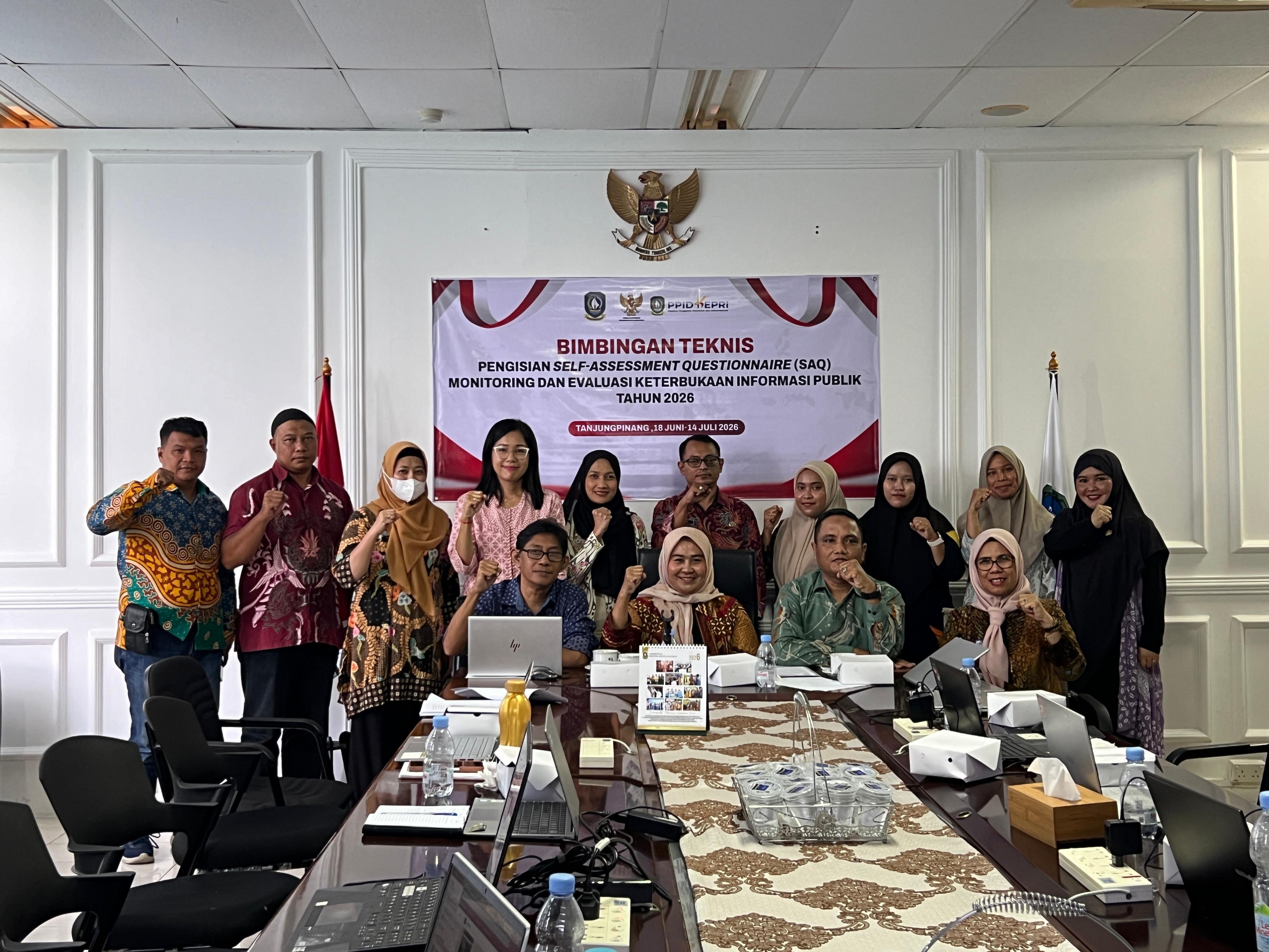 Persiapkan Monev 2026, Diskominfo Kepri Gelar Pembekalan Pengisian SAQ untuk PPID Pelaksana