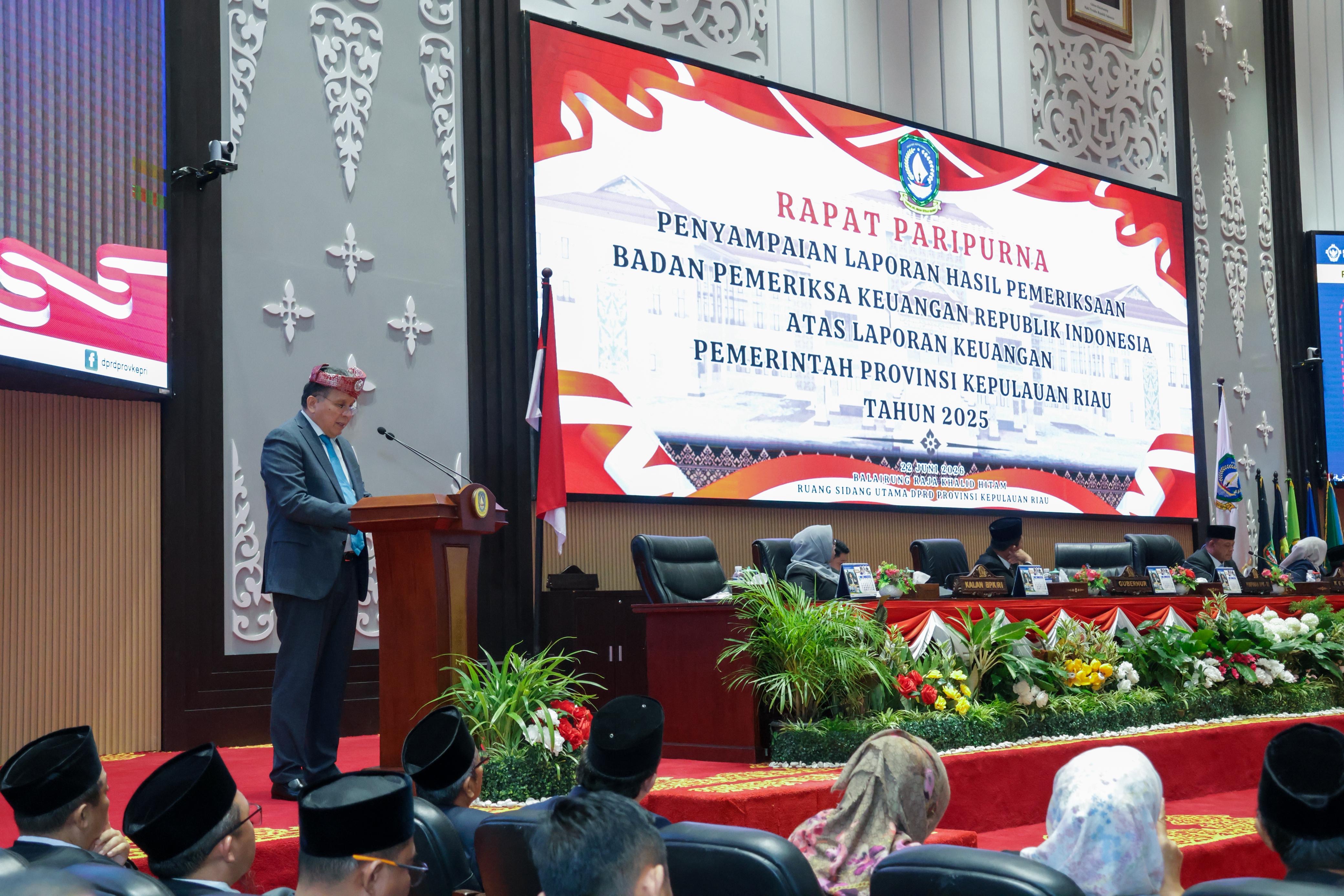 Pemprov Kepri Raih Opini WTP Ke-16 Berturut-turut, Bukti Komitmen Tata Kelola Keuangan yang Akuntabel