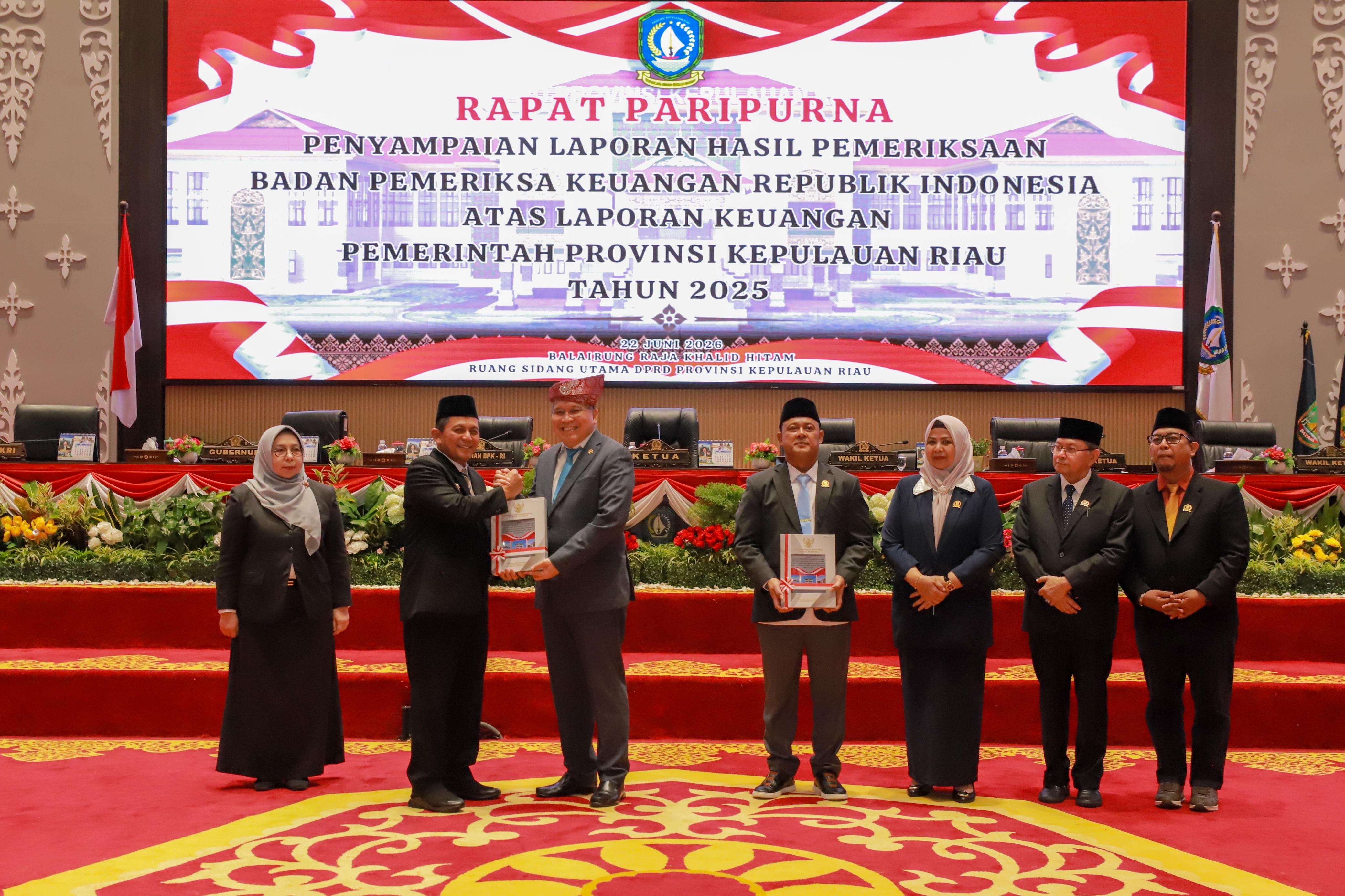 Pemprov Kepri Raih Opini WTP Ke-16 Berturut-turut, Bukti Komitmen Tata Kelola Keuangan yang Akuntabel