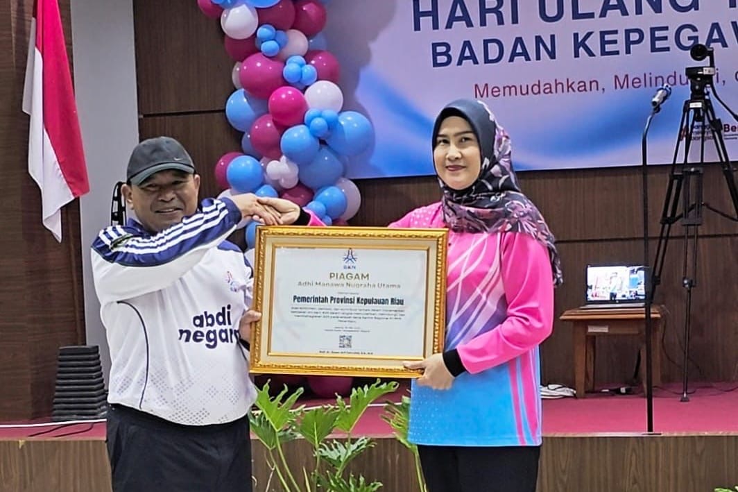 Pemprov Kepri Raih Penghargaan Adhi Manawa Nugraha Utama, Keberhasilan Mengelola SDM Aparatur