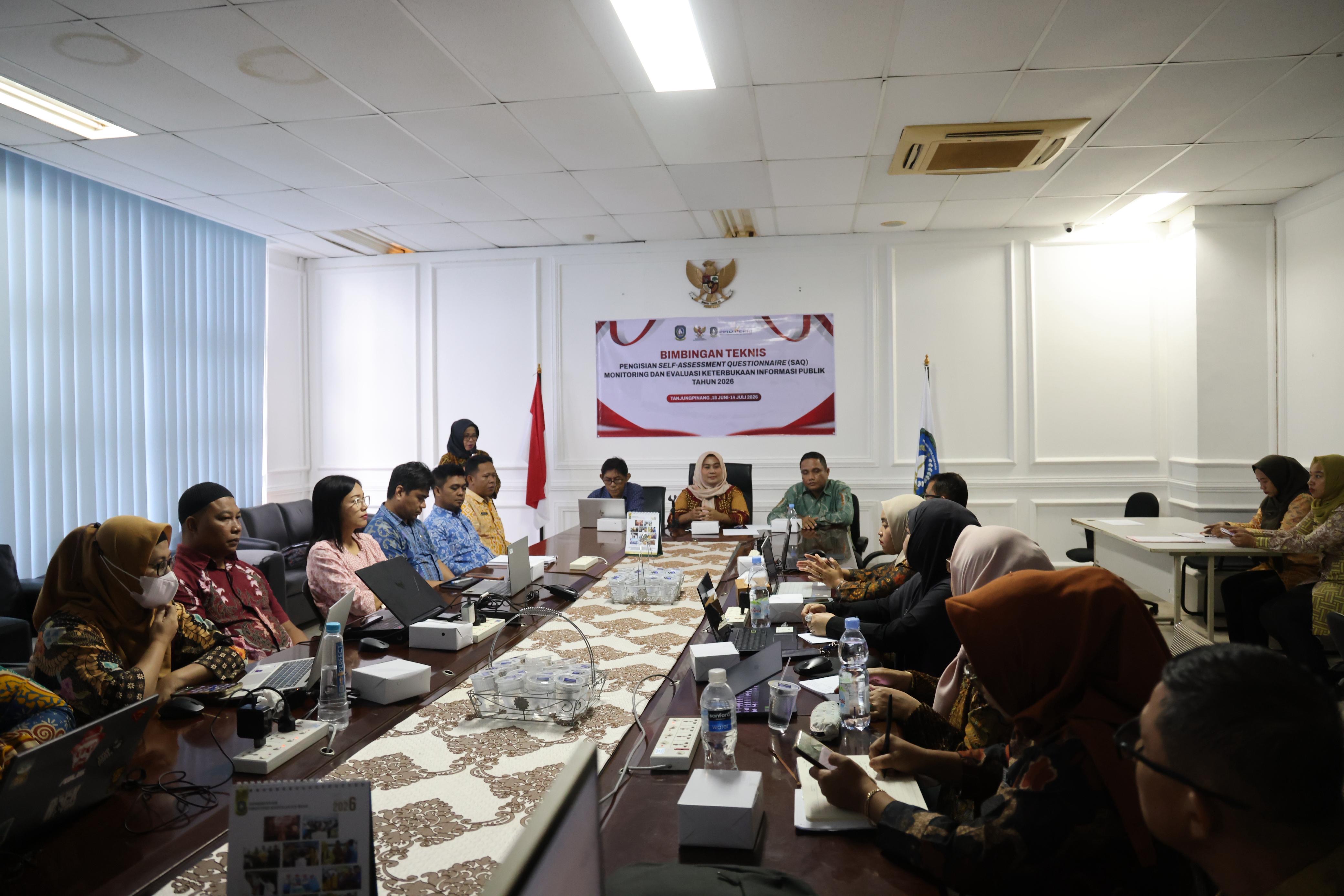 Persiapkan Monev 2026, Diskominfo Kepri Gelar Pembekalan Pengisian SAQ untuk PPID Pelaksana
