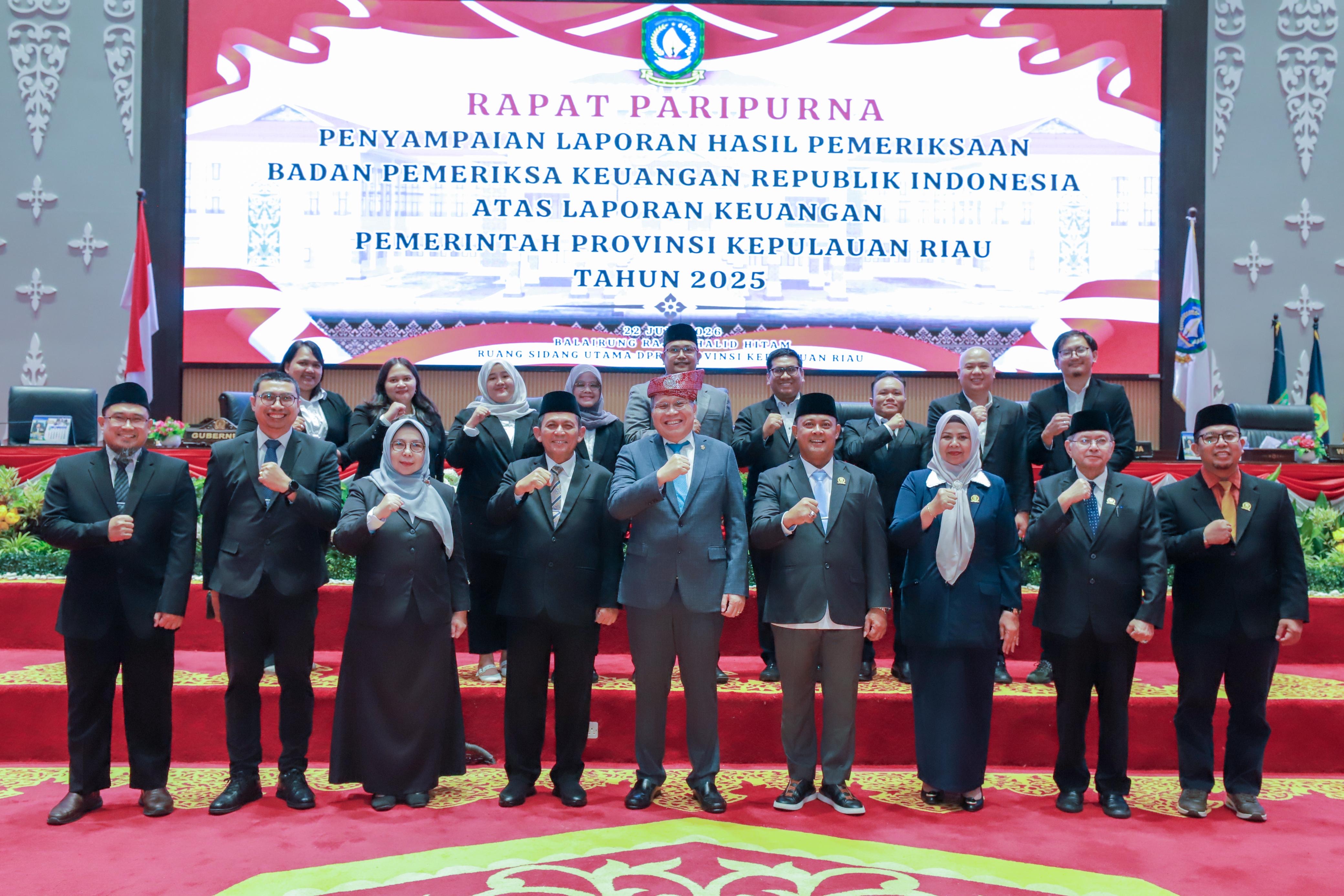 Pemprov Kepri Raih Opini WTP Ke-16 Berturut-turut, Bukti Komitmen Tata Kelola Keuangan yang Akuntabel