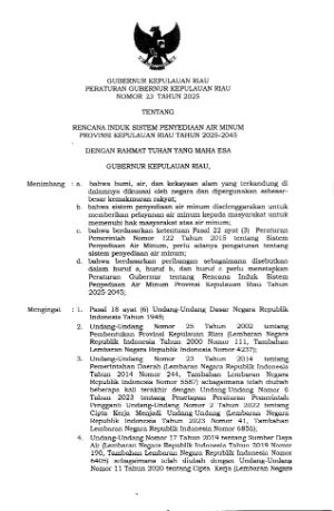 Peraturan, Keputusan, dan/atau Kebijakan