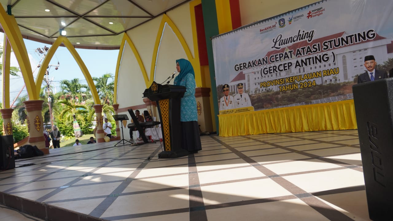 Dewi  Ansar Pimpin Launching Gercep Anting dan Safari Gemarikan Prov. Kepri di Karimun