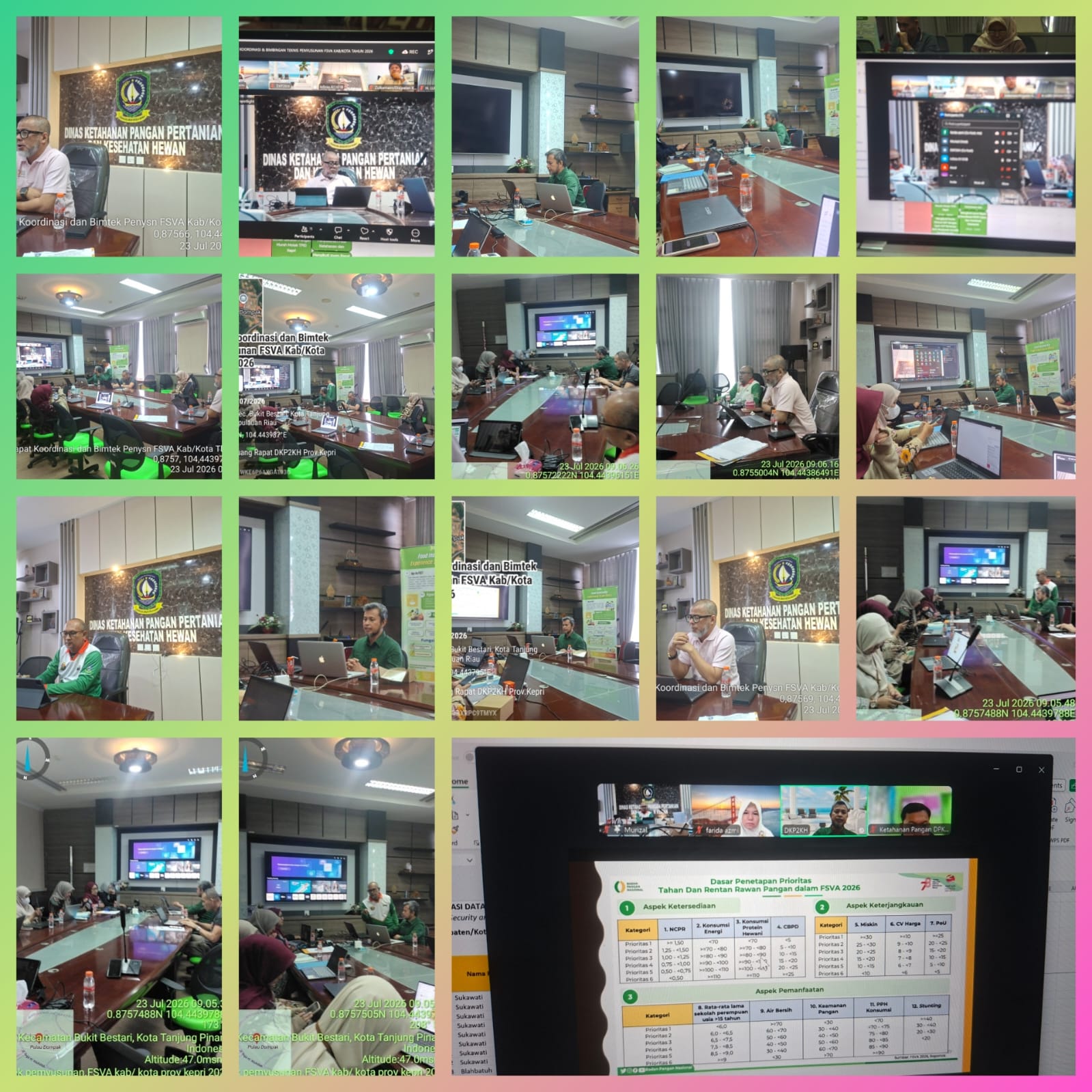 DKP2KH Provinsi Kepulauan Riau Gelar Koordinasi dan Bimtek Penyusunan FSVA Kabupaten/Kota Tahun 2026

