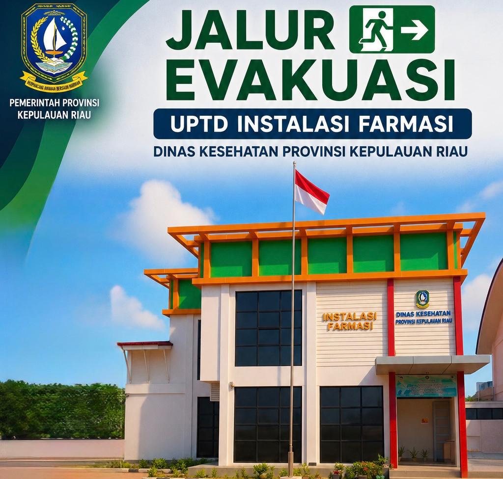 Denah Jalur Evakuasi di UPTD Instalasi Farmasi 
