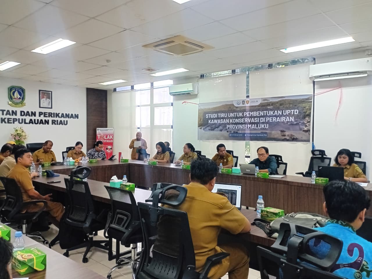 Usai Diskusi Pemprov Maluku Lihat Langsung Mekanisme Kerja Lapangan di UPTD Pengelola Kawasan Konservasi Provinsi Kepulauan Riau