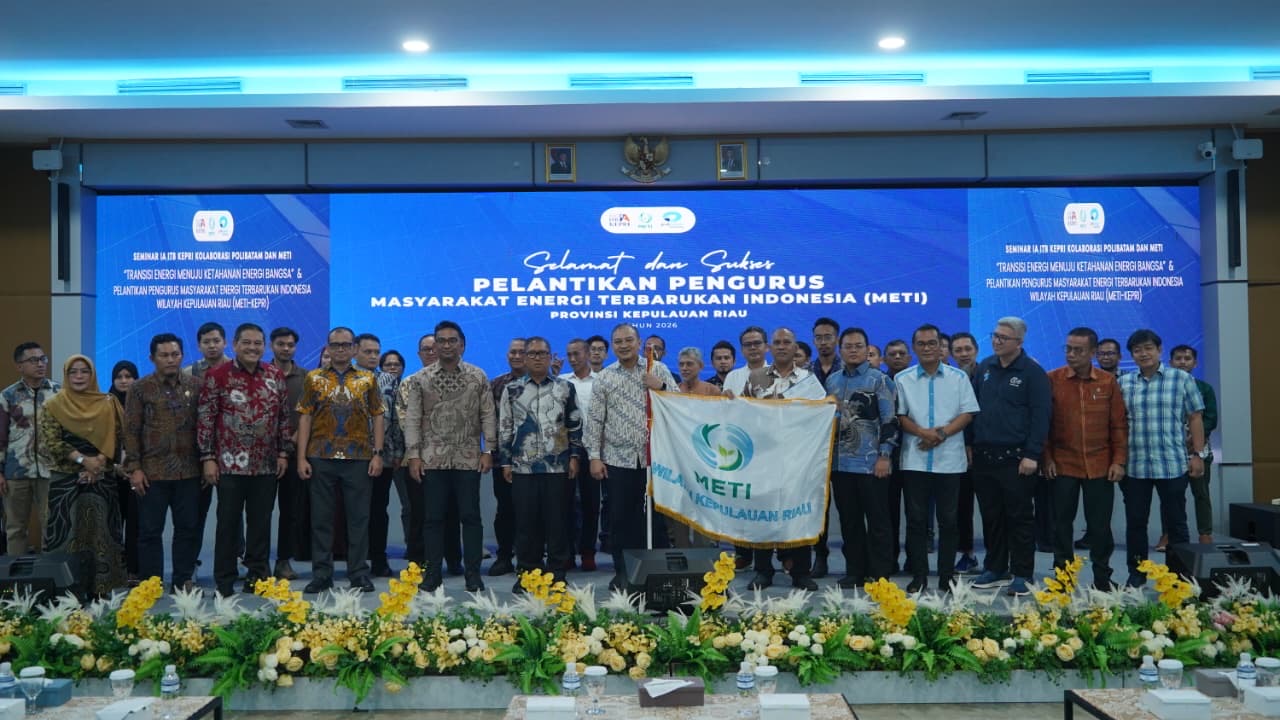 Wagub Nyanyang Ajak Perkuat Kolaborasi Pengembangan Energi Terbarukan, Pengurus METI Kepri Resmi Dikukuhkan