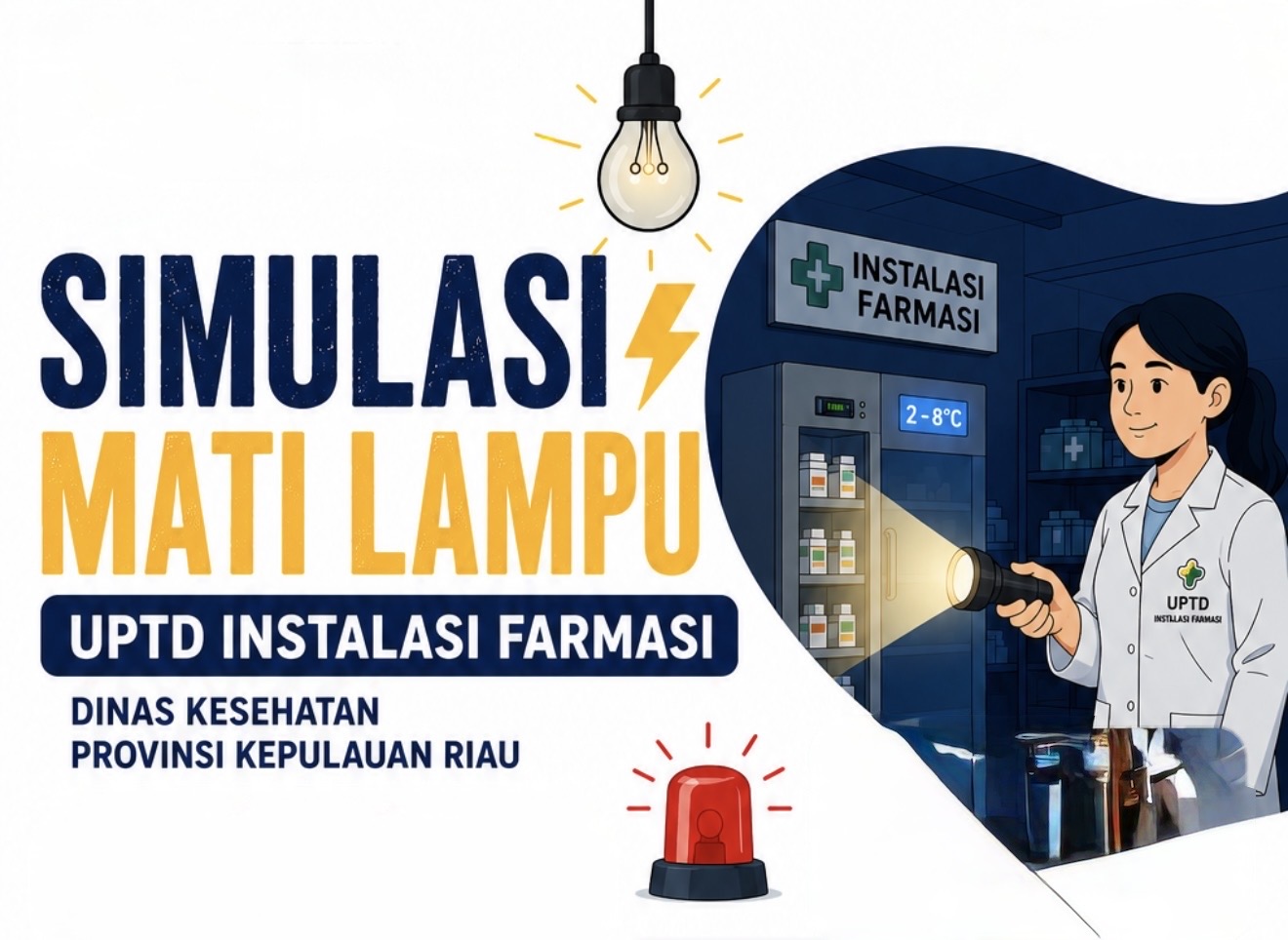 Kesiapsiagaan Menghadapi Mati Lampu di UPTD Instalasi Farmasi Dinas Kesehatan Provinsi Kepulauan Riau