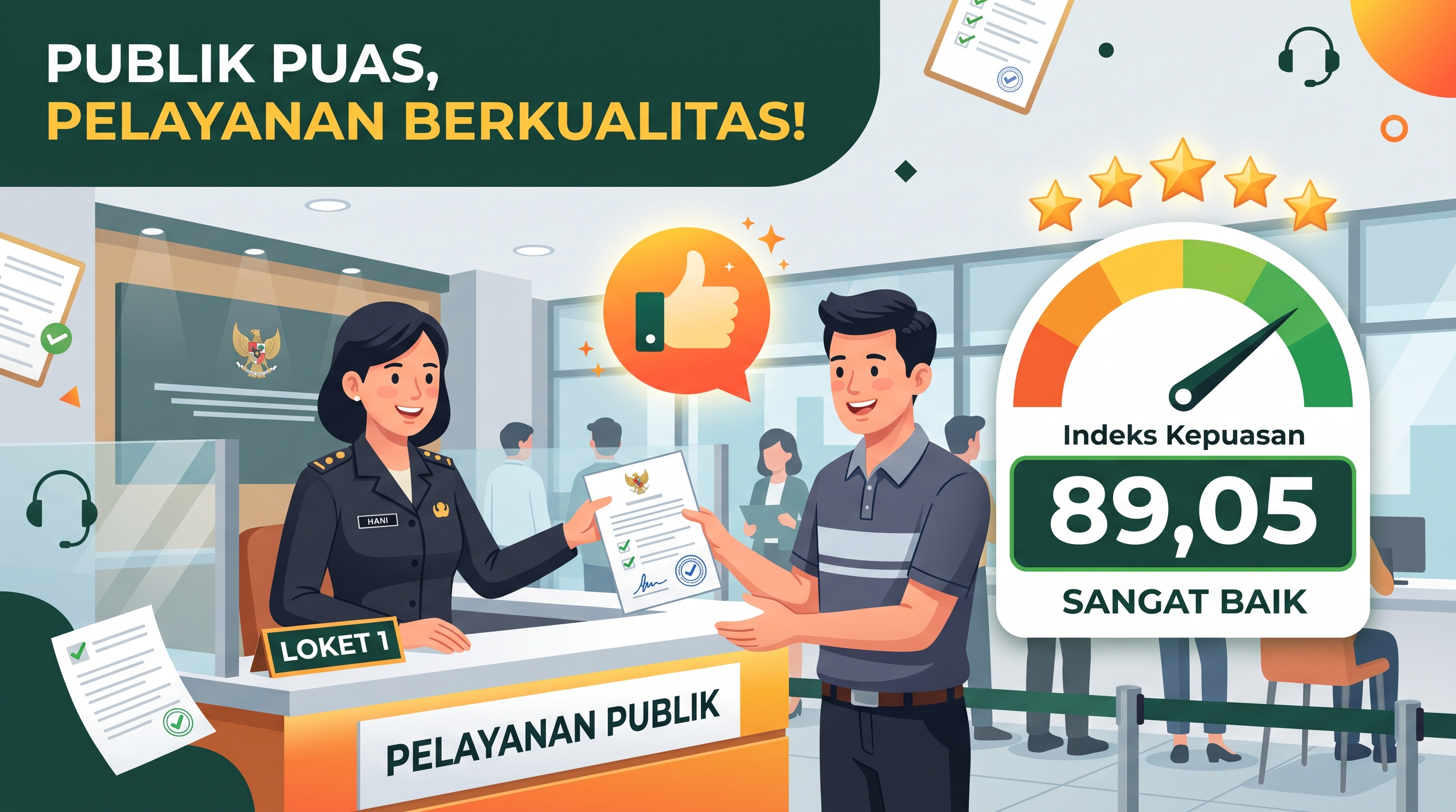 BKAD Kepri Raih Indeks Kepuasan Masyarakat 89,05, Kategori Sangat Baik pada SKM 2025
