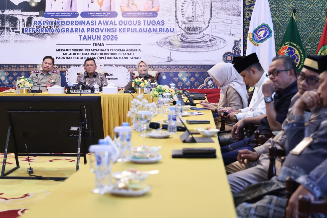 Gubernur Ansar Dorong Sinergi Reforma Agraria untuk Wujudkan Keadilan dan Kesejahteraan Masyarakat Kepri