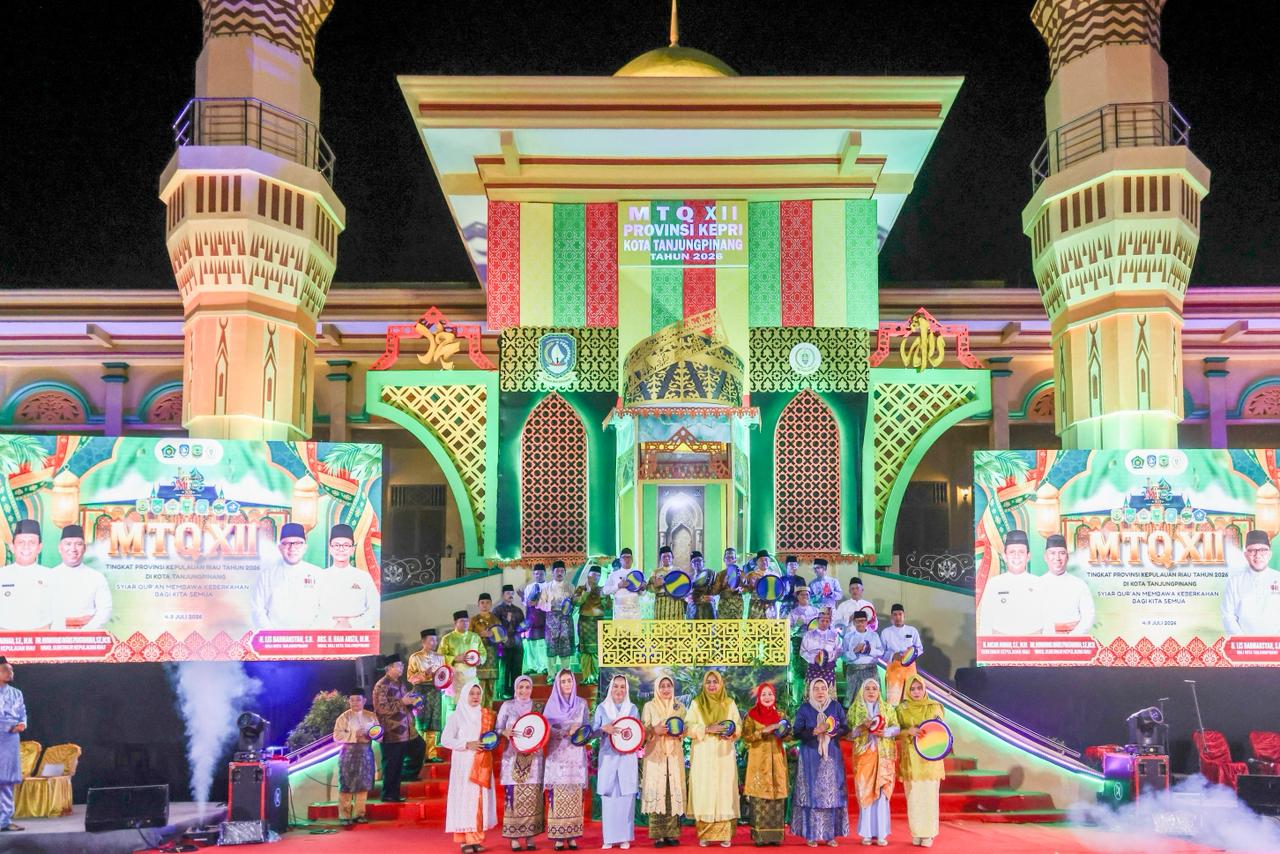 MTQ XII Kepri Resmi Dibuka Oleh Gubernur, 370 Qori & Qori’ah Terbaik Siap Berlomba
