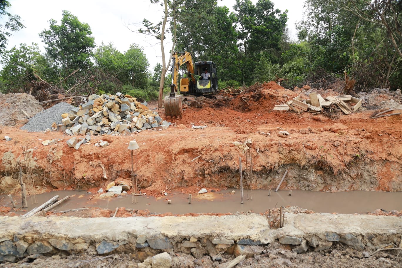 Pemprov Kepri Bangun Kanal Banjir di Kampung Purwodadi Bintan Timur