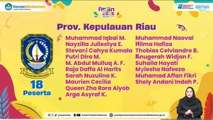 18 Siswa Kepri Lolos ke Final Nasional FLS3N Pendidikan Khusus 2026