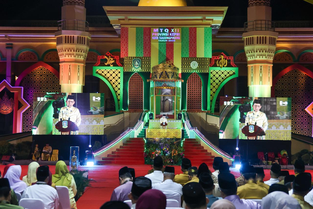 MTQ XII Kepri Resmi Dibuka Oleh Gubernur, 370 Qori & Qori’ah Terbaik Siap Berlomba