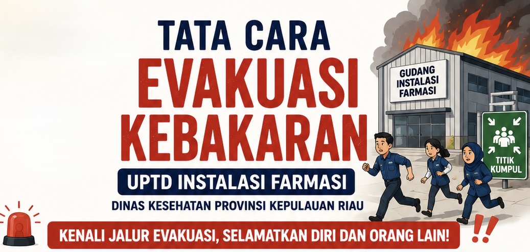 Tata Cara Evakuasi Kebakaran di UPTD Instalasi Farmasi Dinas Kesehatan Provinsi Kepulauan Riau