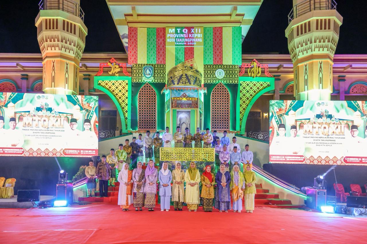 MTQ XII Kepri Resmi Dibuka Oleh Gubernur, 370 Qori & Qori’ah Terbaik Siap Berlomba