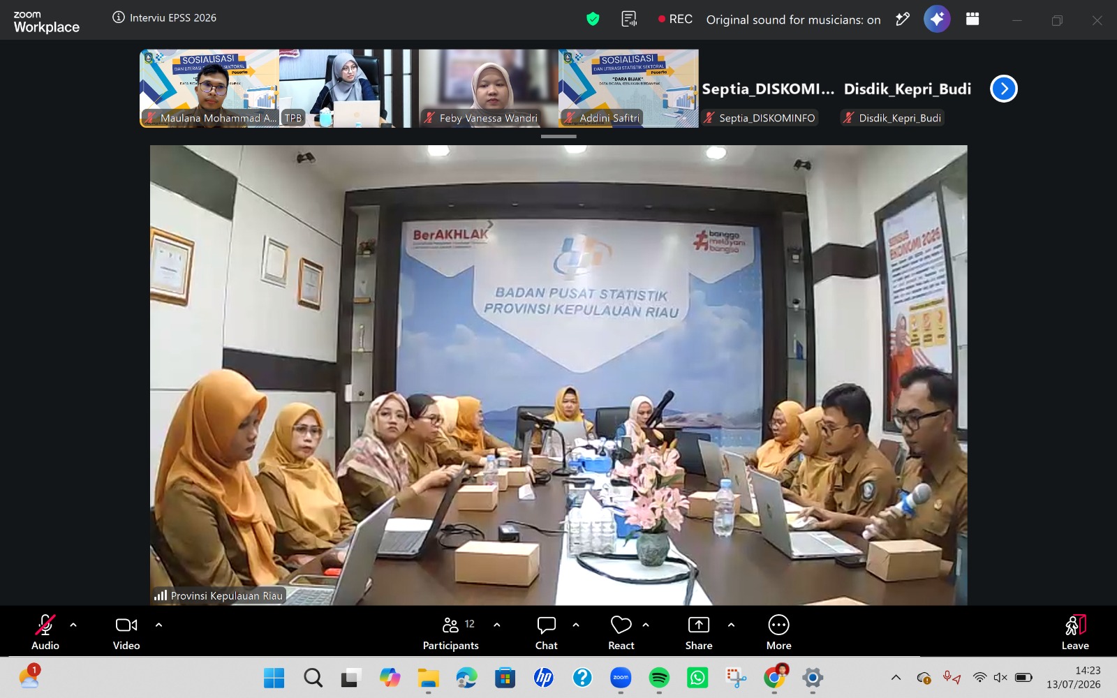 Pemprov Kepri Ikuti Penilaian Interview EPSS 2026