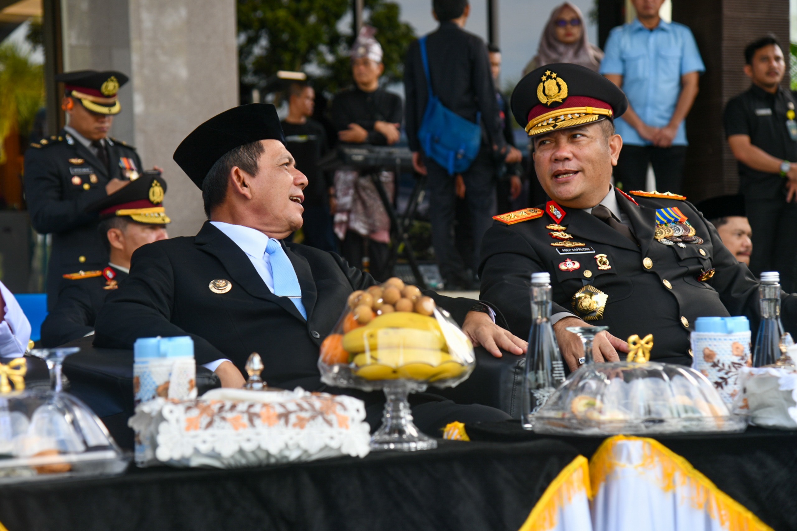 Gubernur Ansar Hadiri Rangkaian Syukuran Hari Bayangkara Ke-80 di Mapolda Kepri