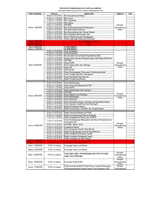 Informasi/Kebijakan dalam Pertemuan Terbuka