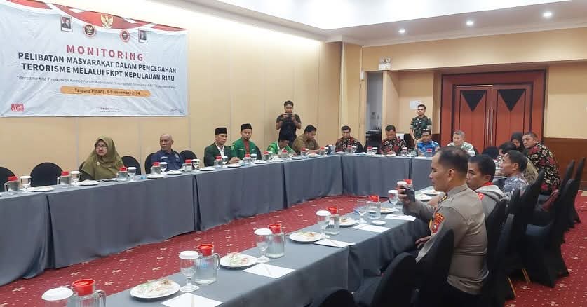 Badan Kesatuan Bangsa dan Politik Kepri bersama BNPT Gelar Monitoring Pencegahan Terorisme