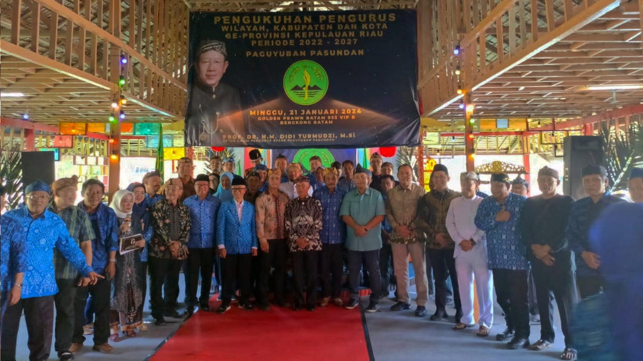 Bakesbangpol Kepri Ucapkan Selamat dan Sukses Atas Pelantikan Pengurus Wilayah Paguyuban Pasundan dan Pengurus Cabang Masa Bakti 2022-2027