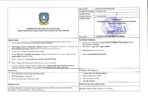 SOP Standar Pengumuman Informasi