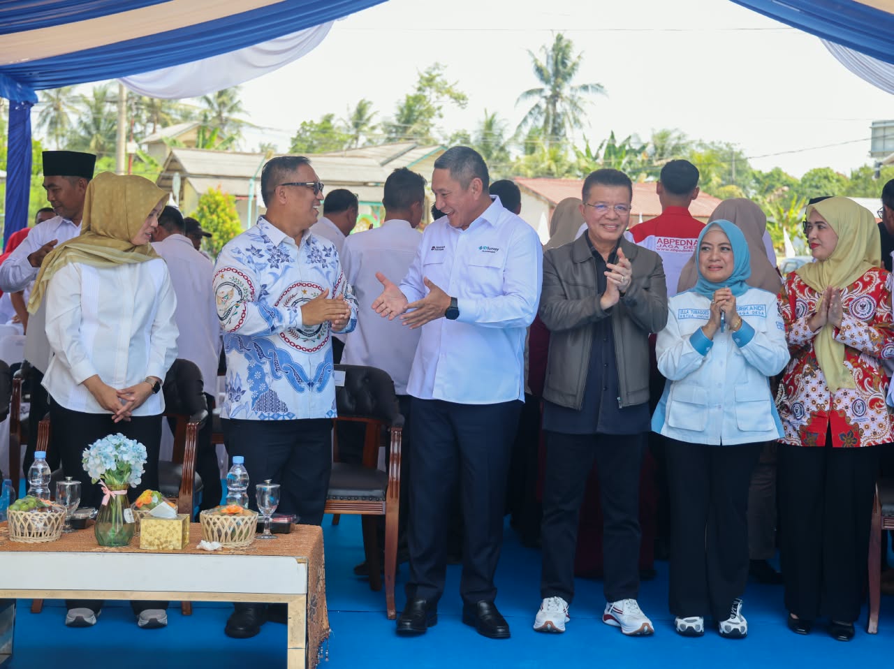 Wagub Nyanyang bersama SUCOFINDO dan ABPEDNAS Resmikan Sumur Bor Air Bersih di Toapaya Selatan