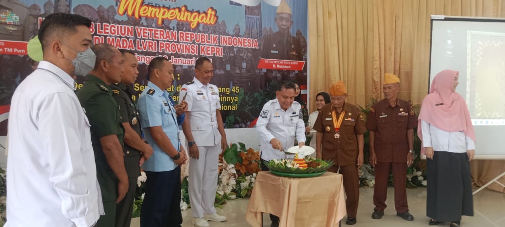 Kepala Badan Kesbangpol Provinsi Kepri Dr.Darson Hadiri Peringatan HUT ke 68 LVRI Kepri