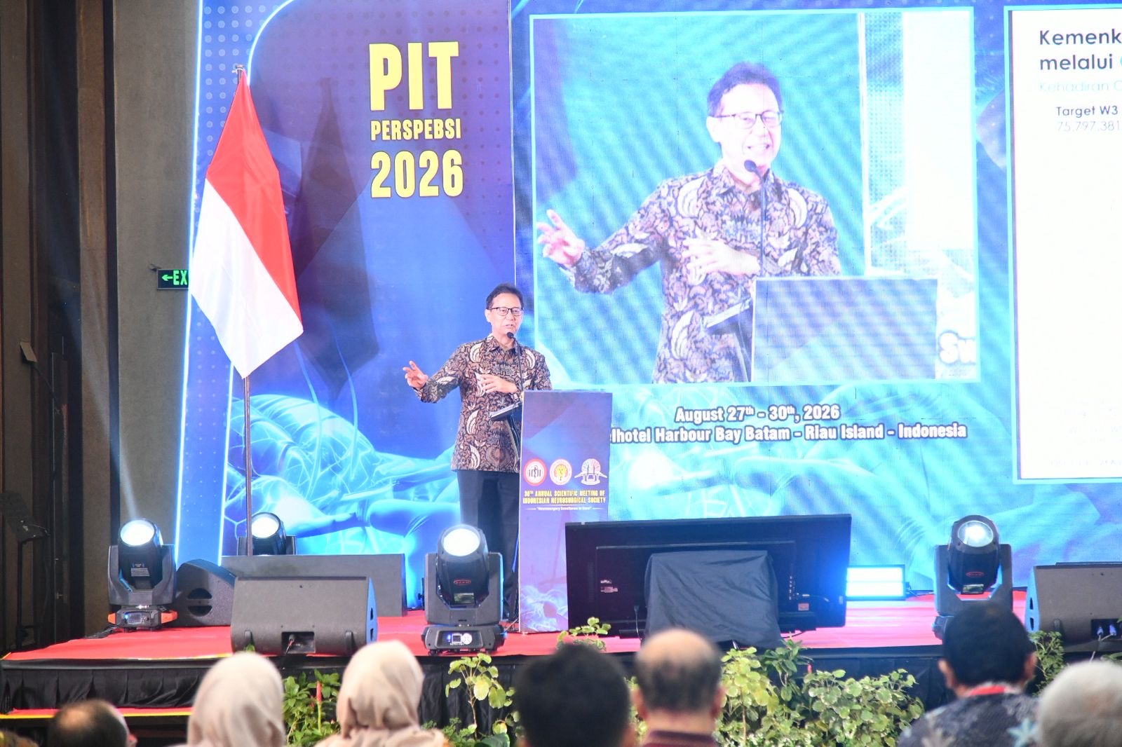 Dampingi Menteri Kesehatan RI, Sekdaprov Kepri Hadiri Pertemuan Ilmiah Tahunan ke- 30 Ahli Bedah Saraf Indonesia