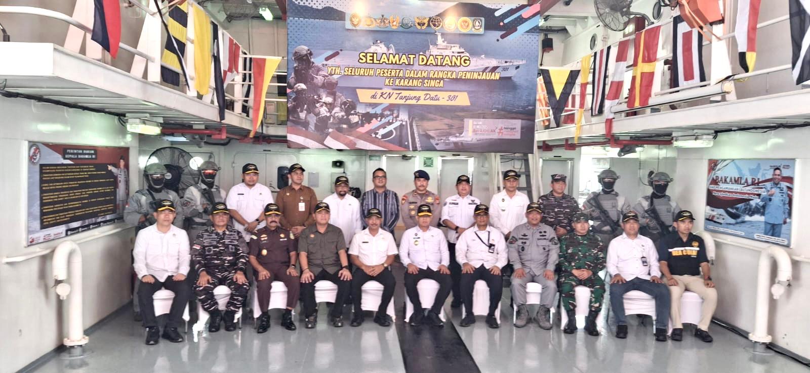 Bakesbangpol Kepri Dampingi Kunjungan Kerja Deputi Bidkor Pertahanan Negara dan Kesatuan Bangsa Kemenko Polhukam RI ke Karang Singa