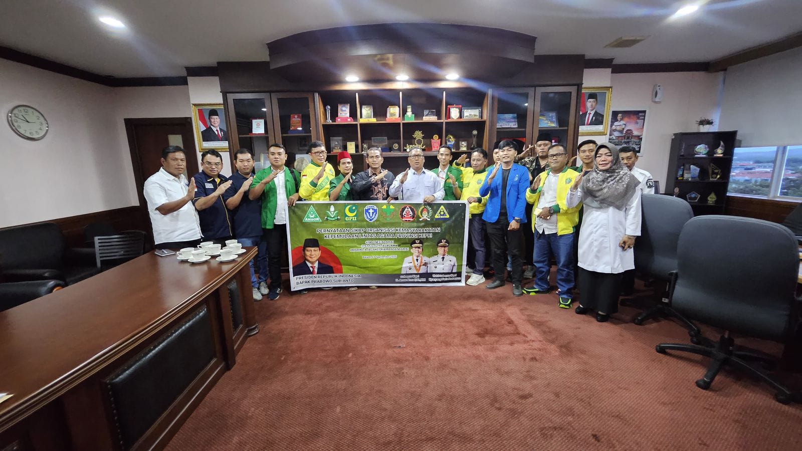 Dukung Kepri yang Damai, Wagub Nyanyang Silahturahmi Ormas dan OKP Lintas Agama