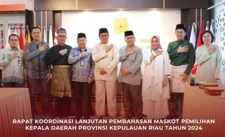 Bakesbangpol Kepri Bersama KPU Kepri Melaksanakan Rapat Koordinasi Lanjutan: Maskot Pemilihan Kepala Daerah Provinsi Kepulauan Riau 2024
