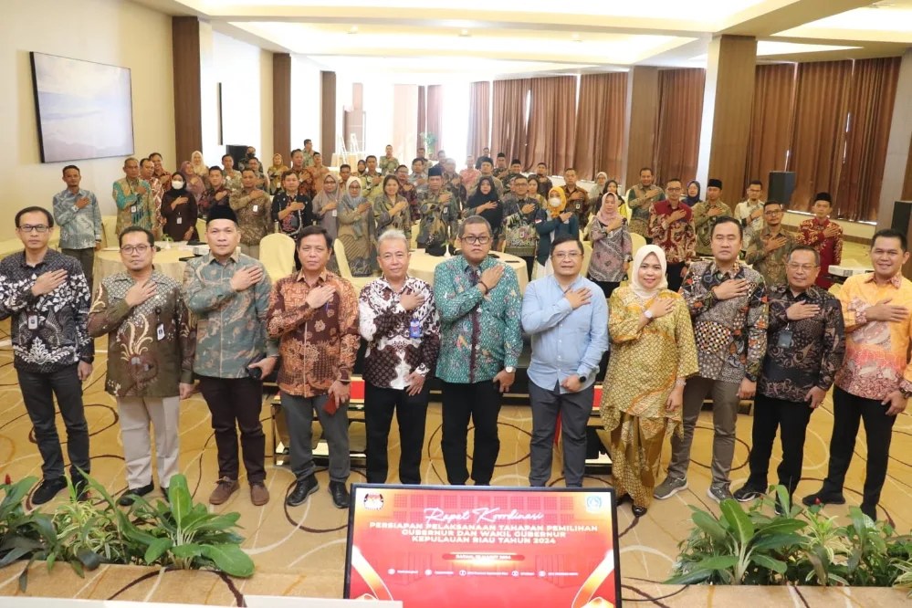 Rapat Koordinasi Persiapan Pelaksanaan Tahapan Pemilihan Gubernur Dan Wakil Gubernur Kepri Tahun 2024