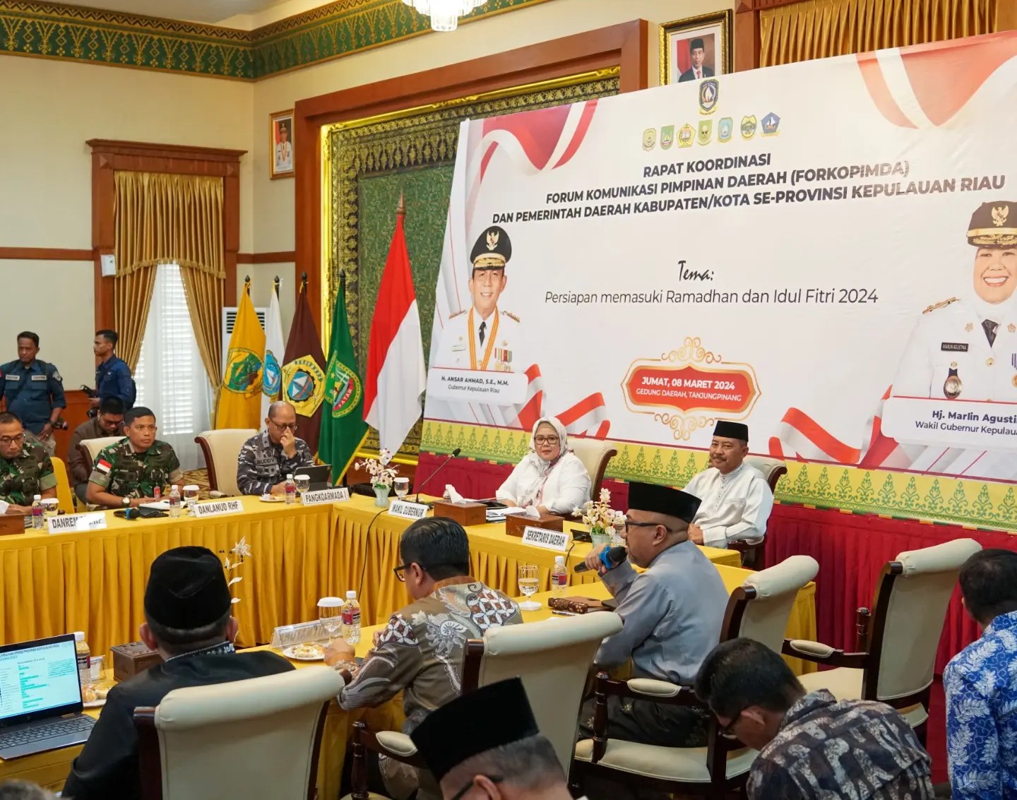 Rapat Koordinasi Forkopimda Provinsi Kepulauan Riau Periode Bulan Maret 2024