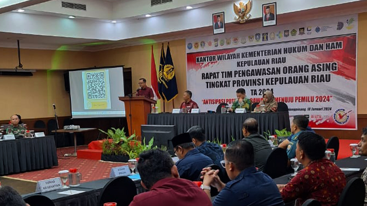 Rapat Koordinasi Tim Pengawasan Orang Asing (Tim PORA) Tingkat Provinsi Kepulauan Riau Tahun 2024