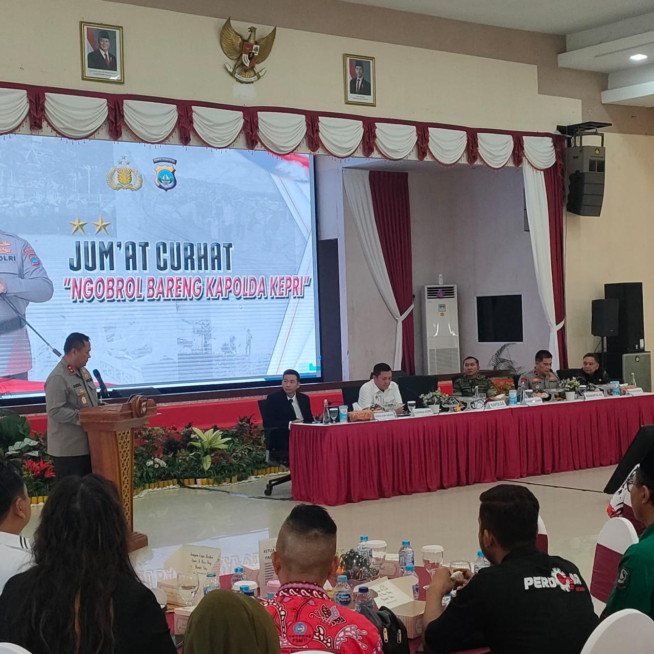 Kaban Kesbangpol Provinsi Kepri Hadir Wakili Gubernur di Jum'at Curhat dan Ngobrol Bersama Kapolda