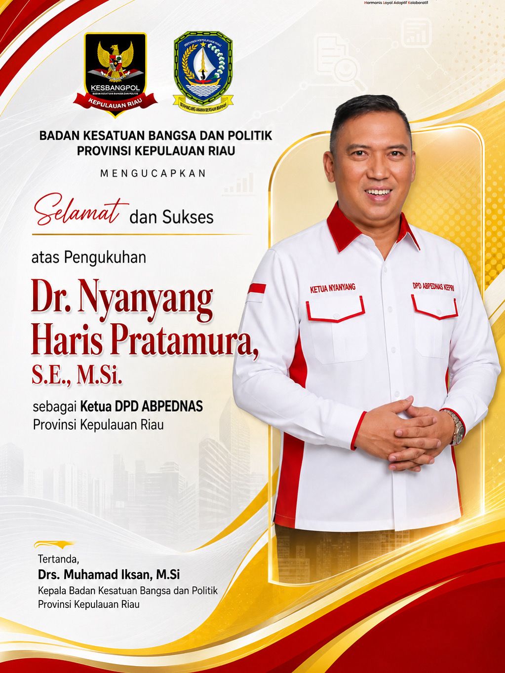 Ketua DPD ABPEDNAS