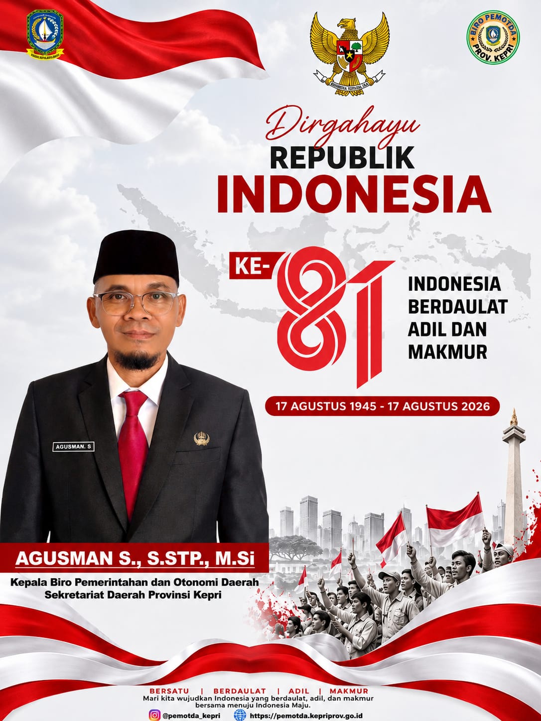 FOTO UCAPAN HUT RI KE-81