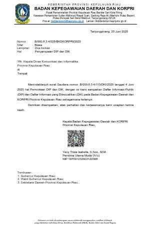 Surat Daftar Informasi Publik