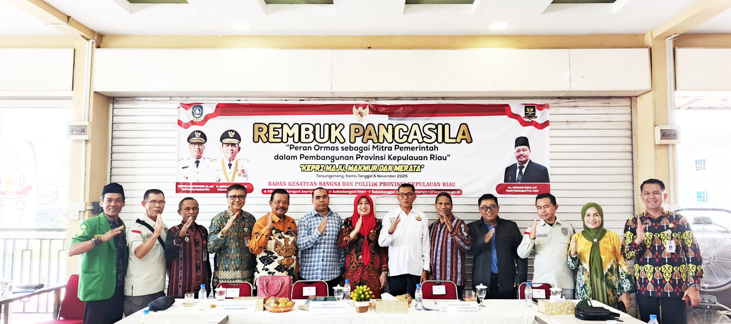 Rembuk Pancasila Seri II Angkat Tema "Peran Ormas sebagai Mitra Pemerintah dalam Pembangunan Provinsi Kepri"