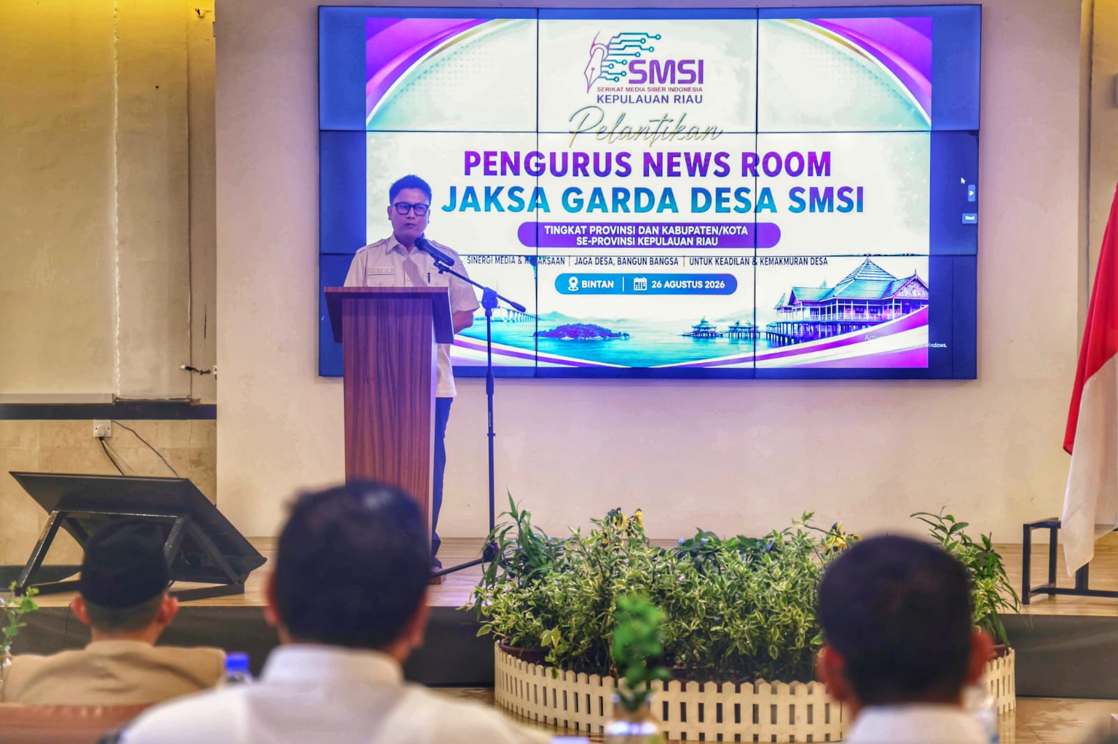 Hadiri Pelantikan Pokja News Room Jaksa Garda Desa, Kadiskominfo Kepri: "Mitra Strategis Penyebaran Informasi Kepentingan Masyarakat dan Pembangunan desa"