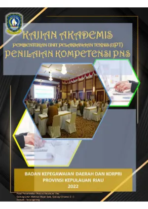 KAJIAN AKADEMIS PEMBENTUKAN UPTD