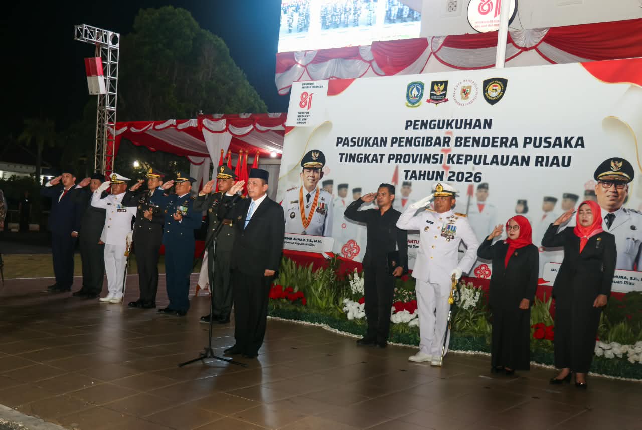 Sebanyak 30 Pelajar Kepri Dikukuhkan sebagai Paskibraka Provinsi 2026