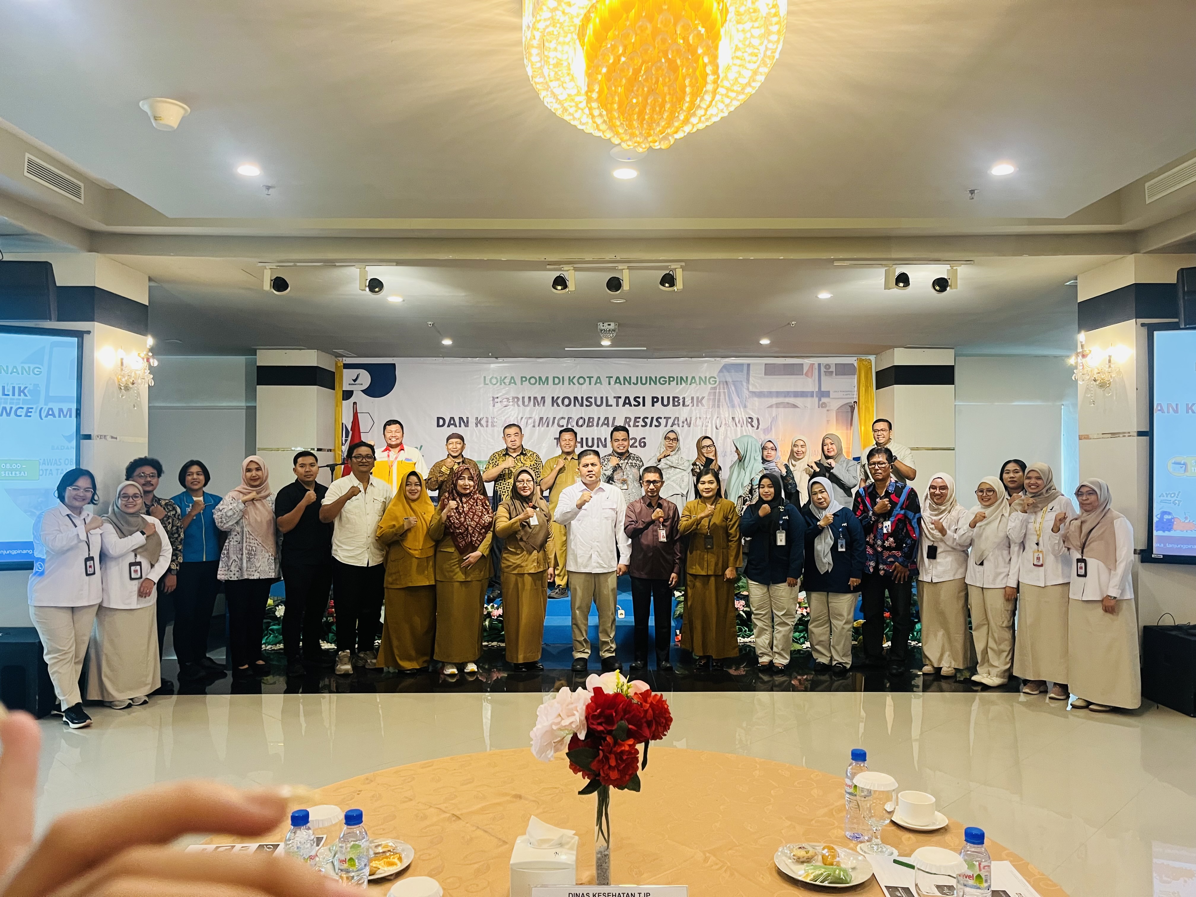 LOKA POM Tanjungpinang mengadakan Forum Konsultasi Publik dan KIE Antimicrobial Resistance (AMR) 2026 di Kota Tanjungpinang