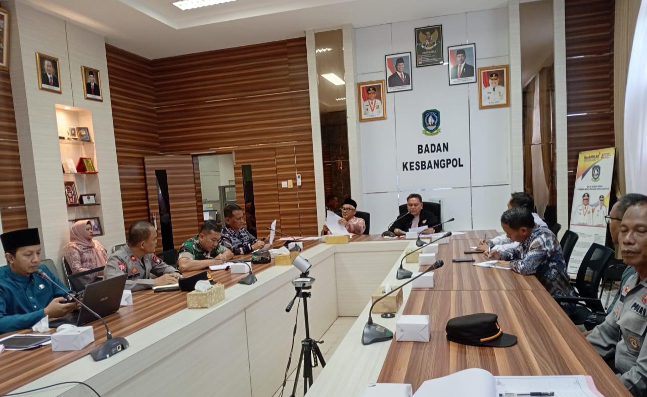 Badan Kesatuan Bangsa dan Politik Kepulauan Riau Gelar Rapat Tim Terpadu Penanganan Konflik Sosial