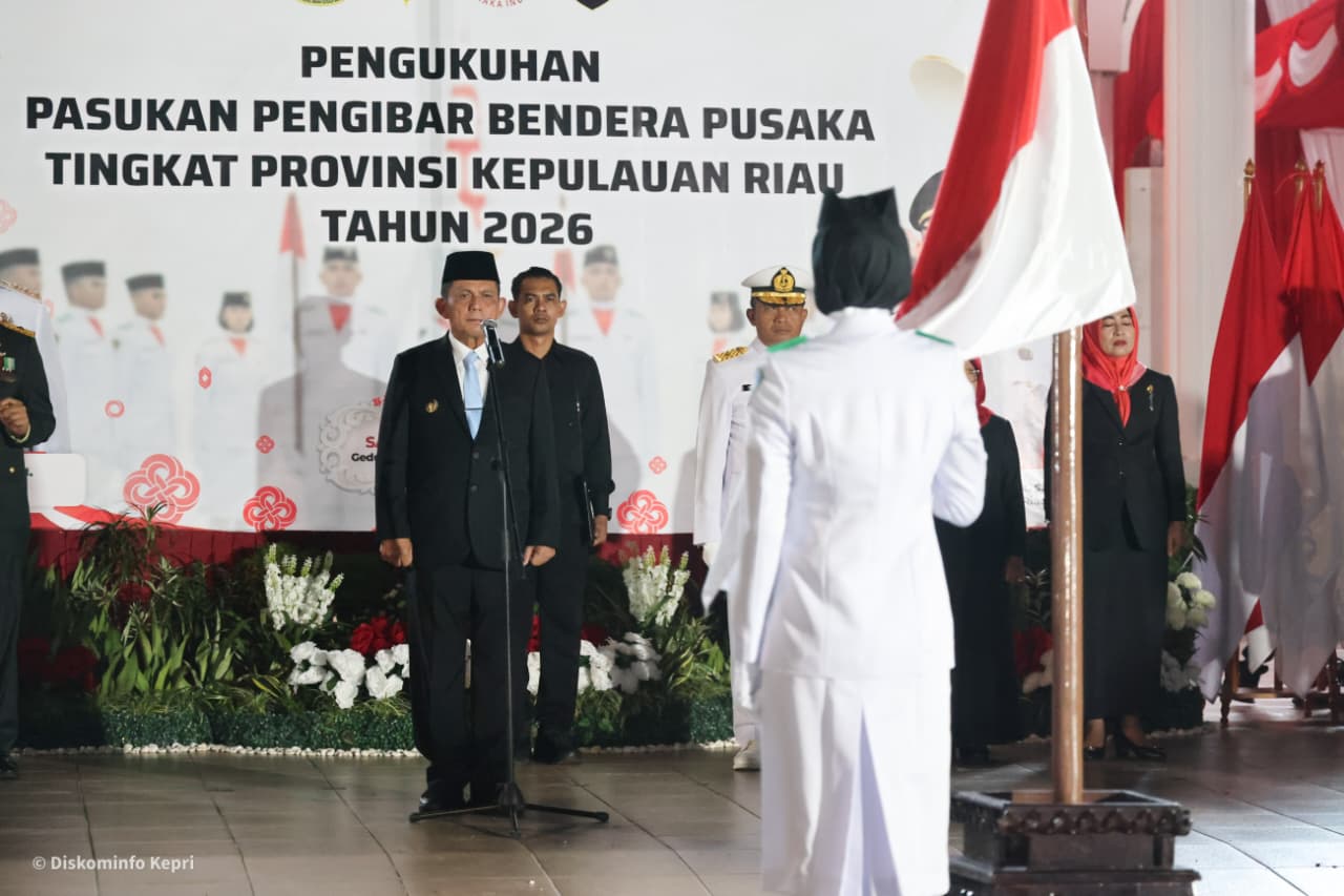 Sebanyak 30 Pelajar Kepri Dikukuhkan sebagai Paskibraka Provinsi 2026
