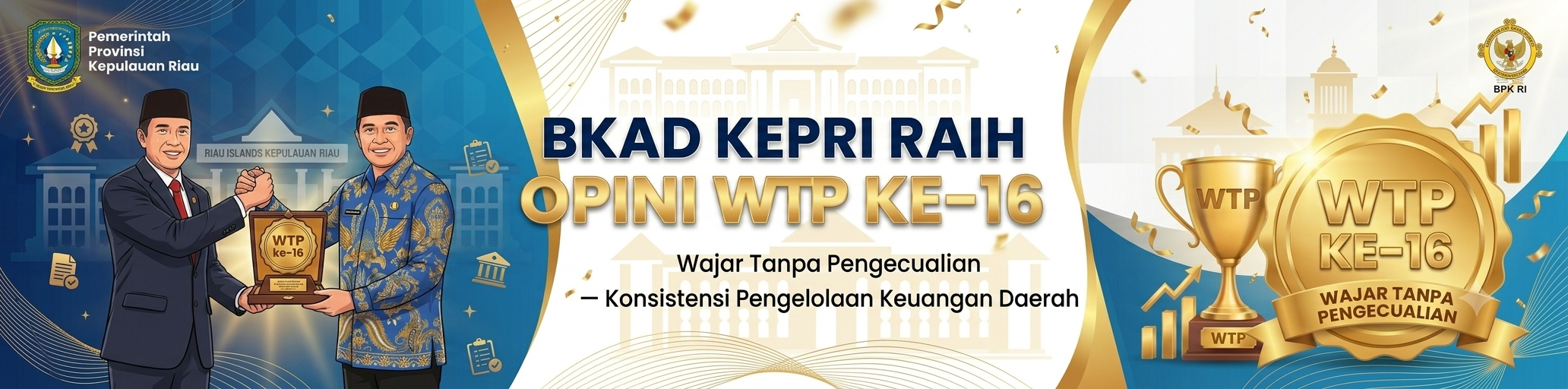 Pemprov Kepri Kembali Raih WTP ke-16