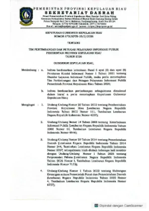SK TIM PPID PERTIMBANGAN DAN PETUGAS PELAYANAN INFORMASI PUBLIK
