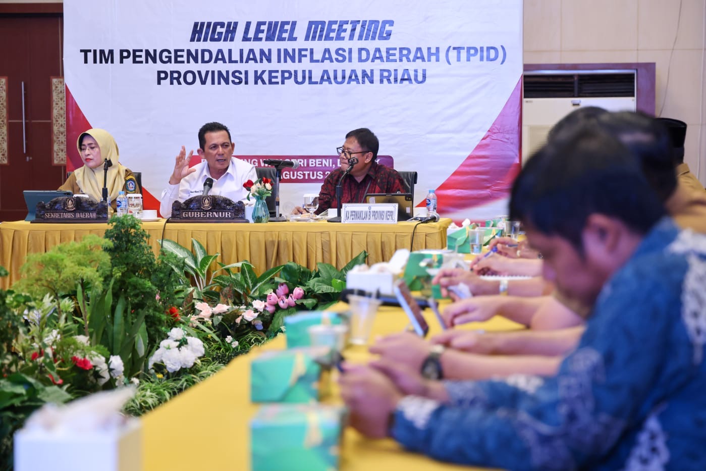 Gubernur Ansar Pimpin High Level Meeting TPID, Perkuat Sinergi Jaga Stabilitas Inflasi di Kepri